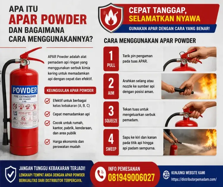 Apa Itu Apar Powder Dan Bagaimana Cara Menggunakannya