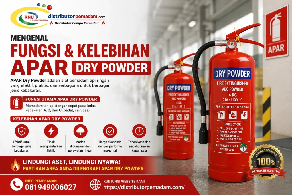 Mengenal Fungsi dan Kelebihan APAR Dry Powder