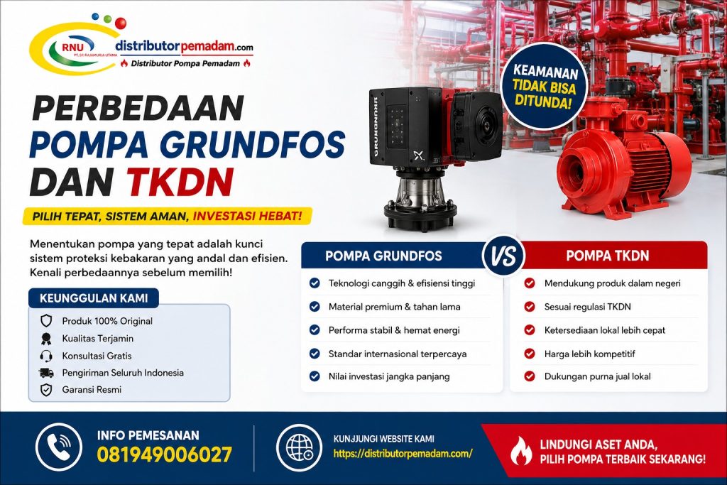 Perbedaan Pompa Grundfos dan TKDN
