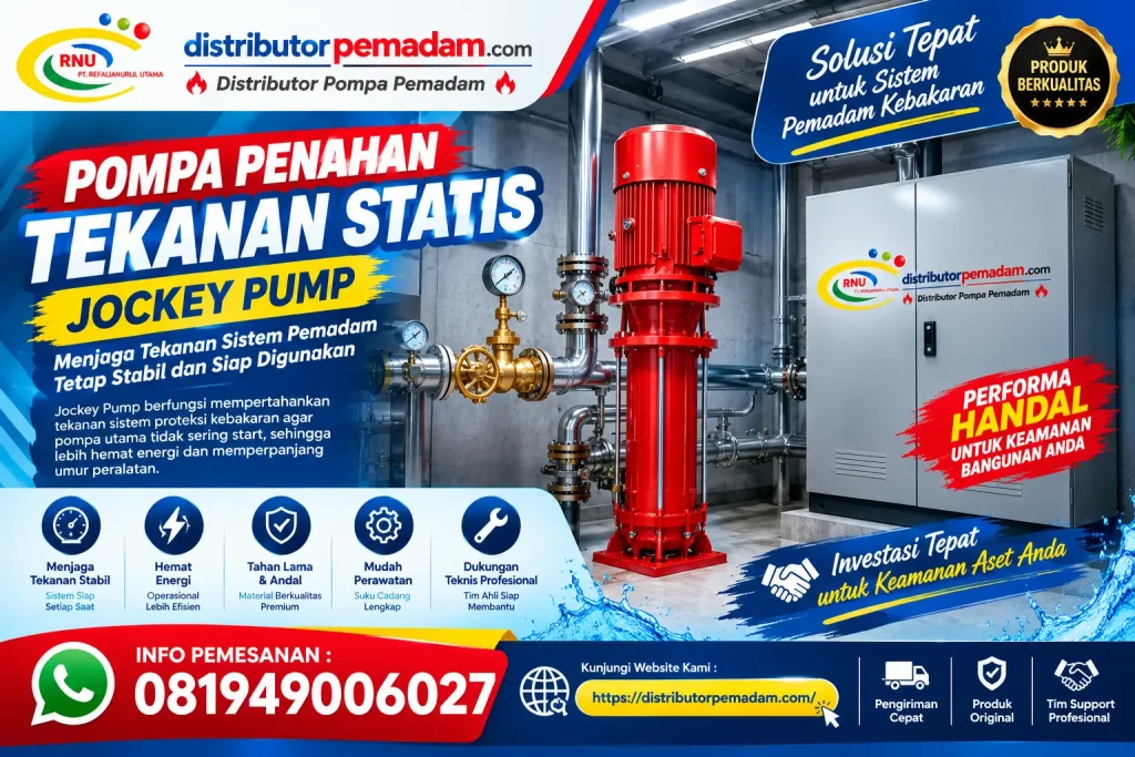 Pompa penahan tekanan statis