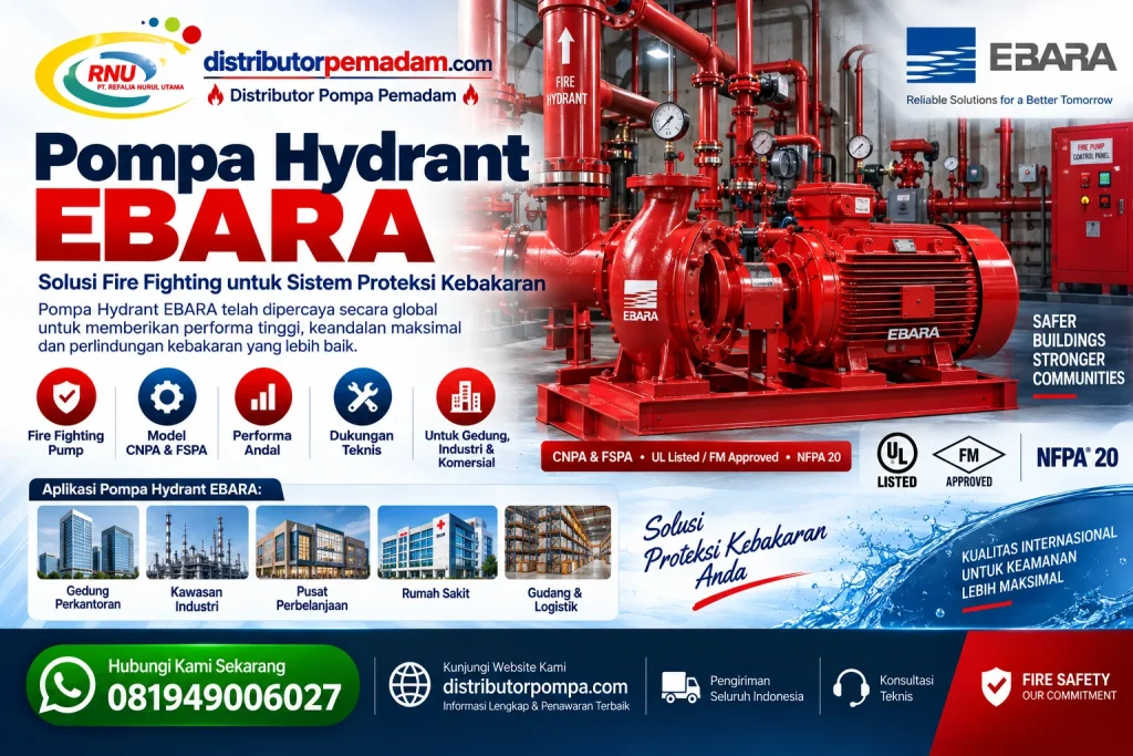 Distributor Pompa hydrant ebara