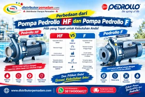 Perbedaan dari Pompa Pedrollo HF dan Pompa Pedrollo F