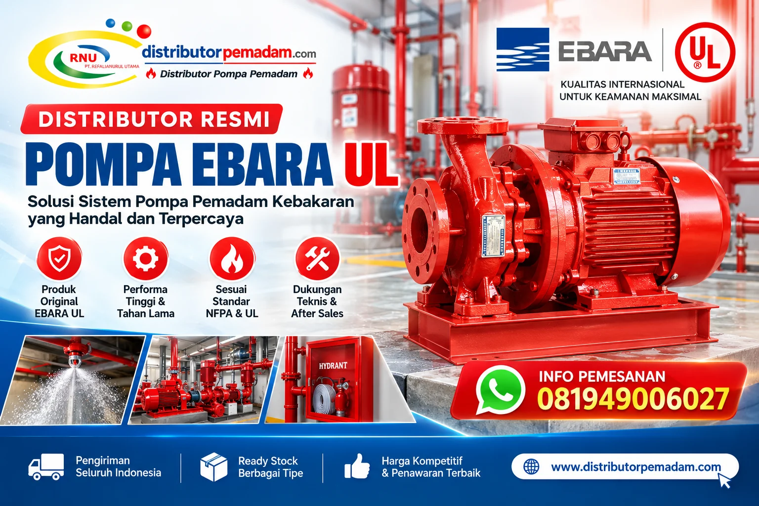 Distributor Pompa Ebara UL