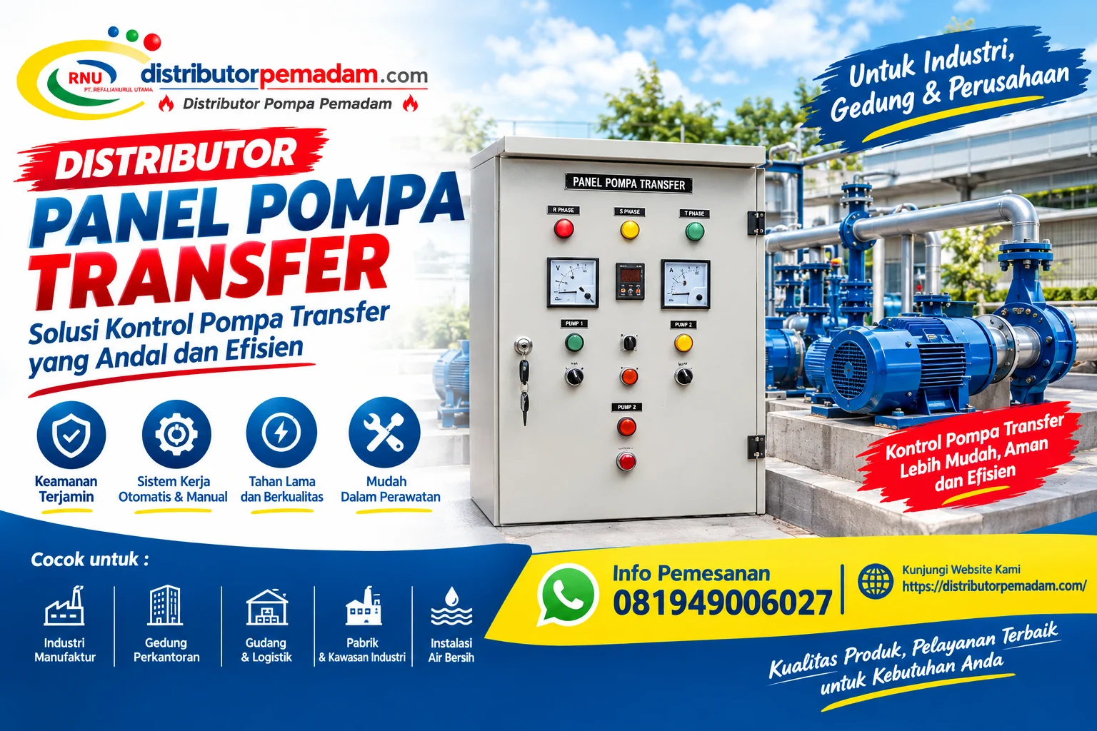Distributor Panel Pompa Transfer