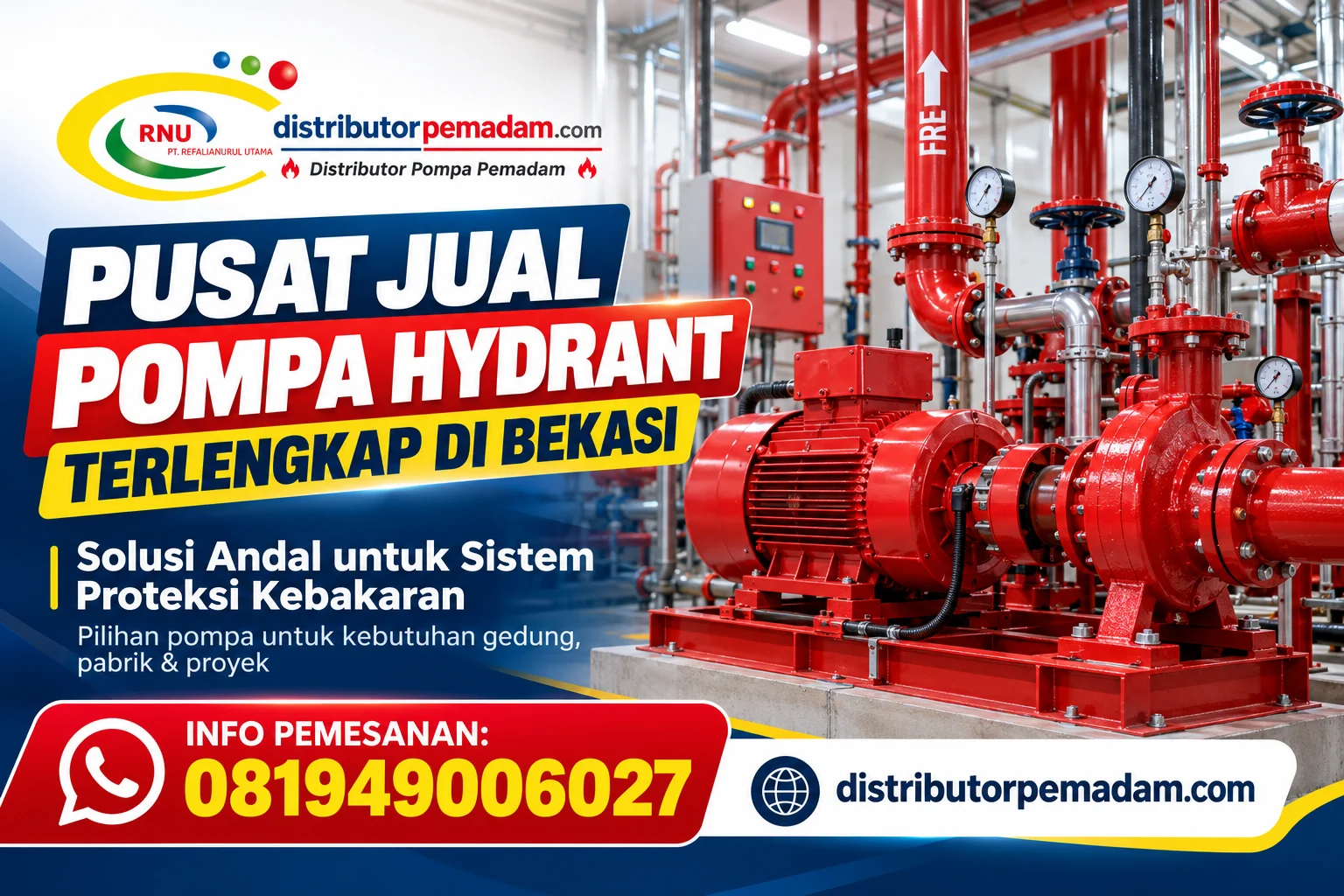 Pusat Jual Pompa Hydrant Terlengkap Bekasi