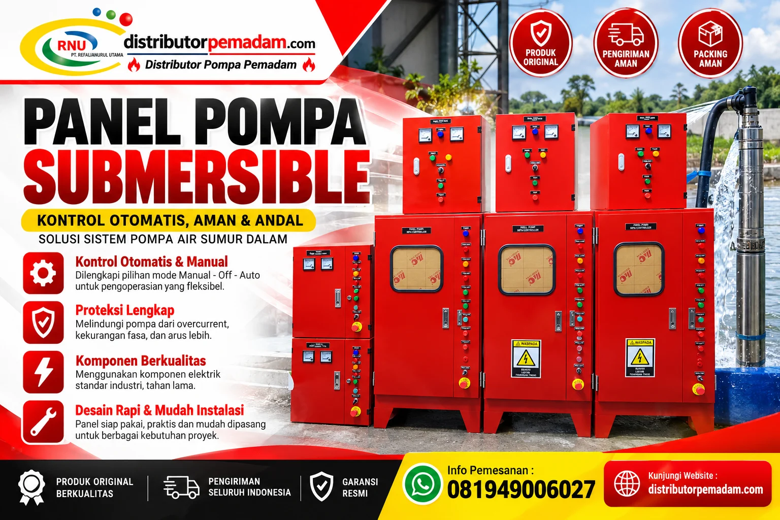 Panel Pompa Submersible