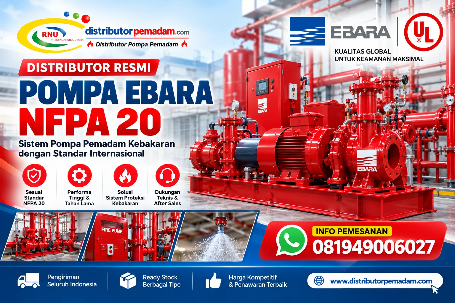 Distributor Pompa Ebara NFPA 20