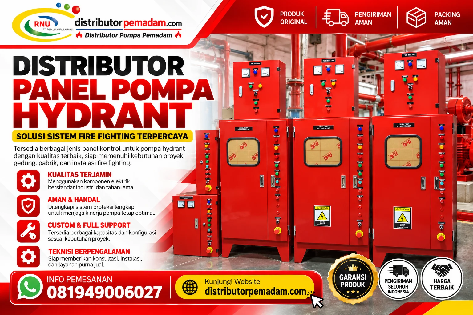 Distributor Panel Pompa Hydrant