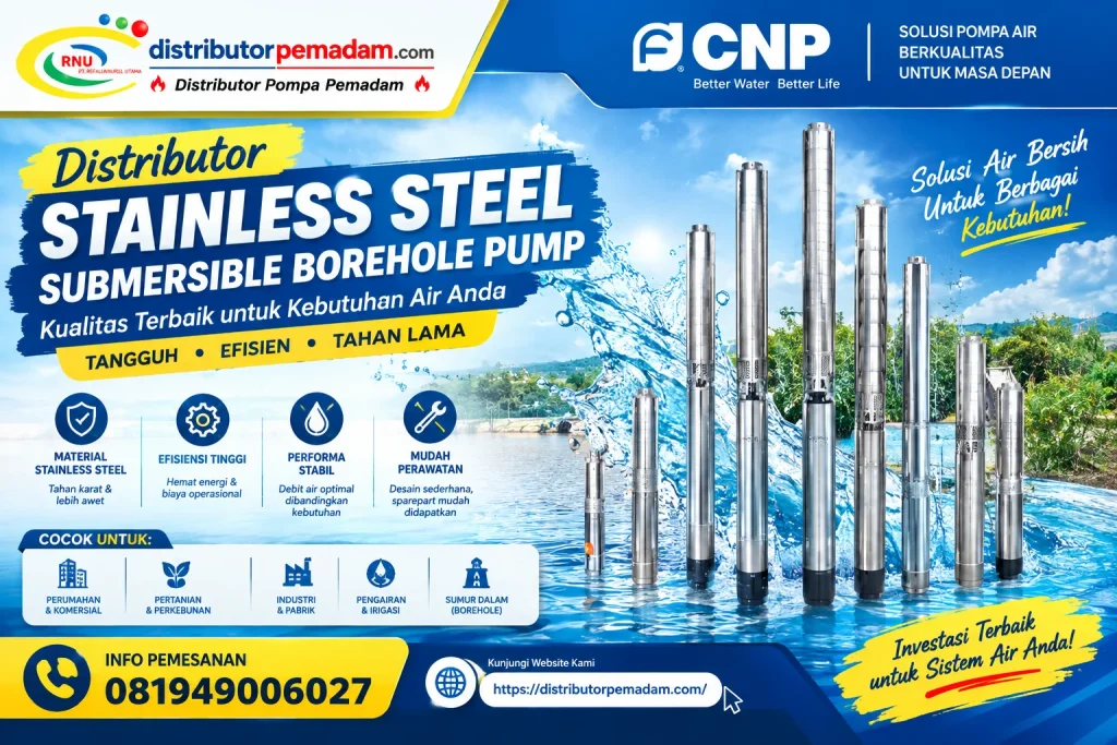 Distributor Stainless steel submersible borehole pump